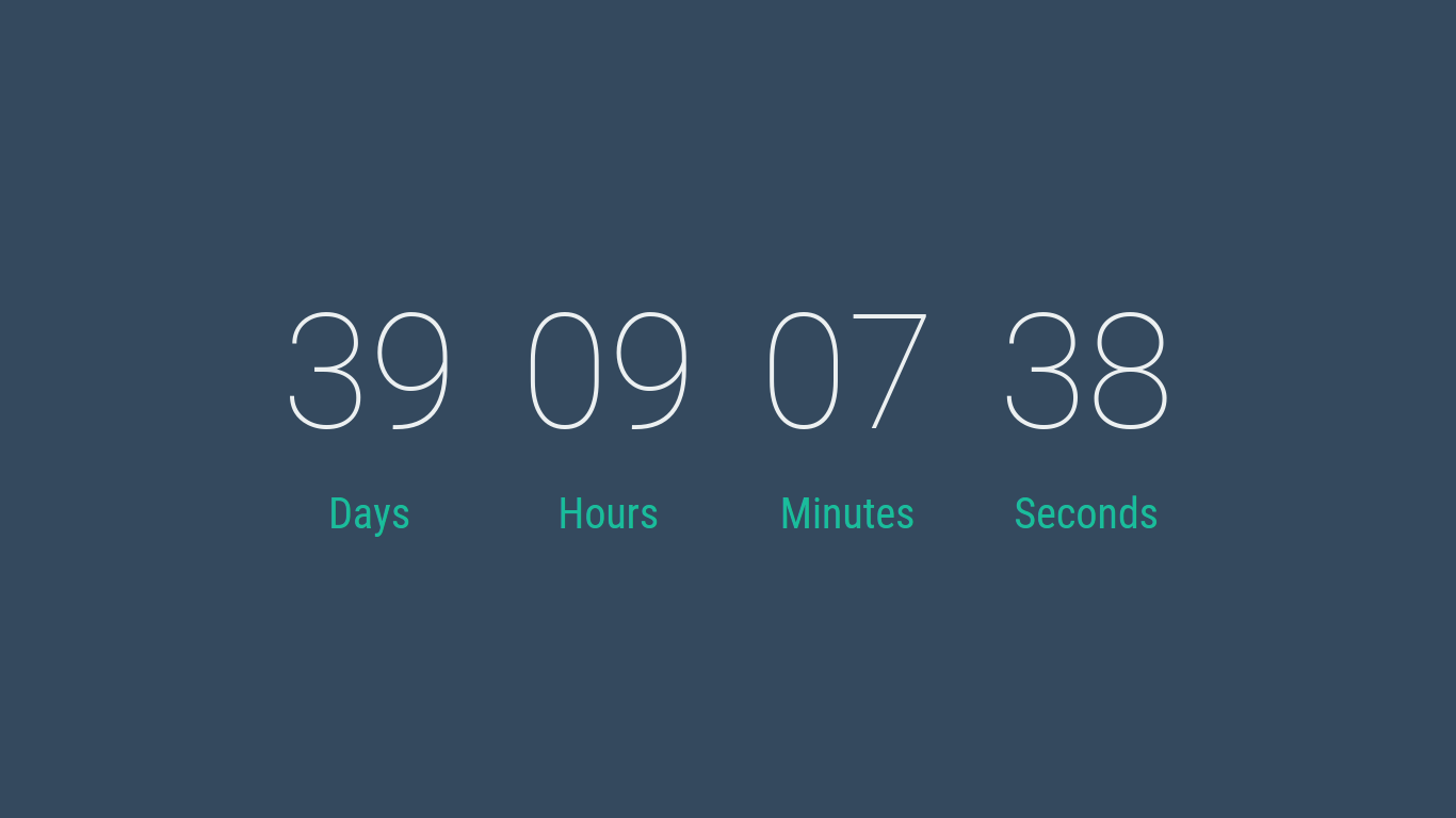 Countdown Timer using Vue.js fareez.info